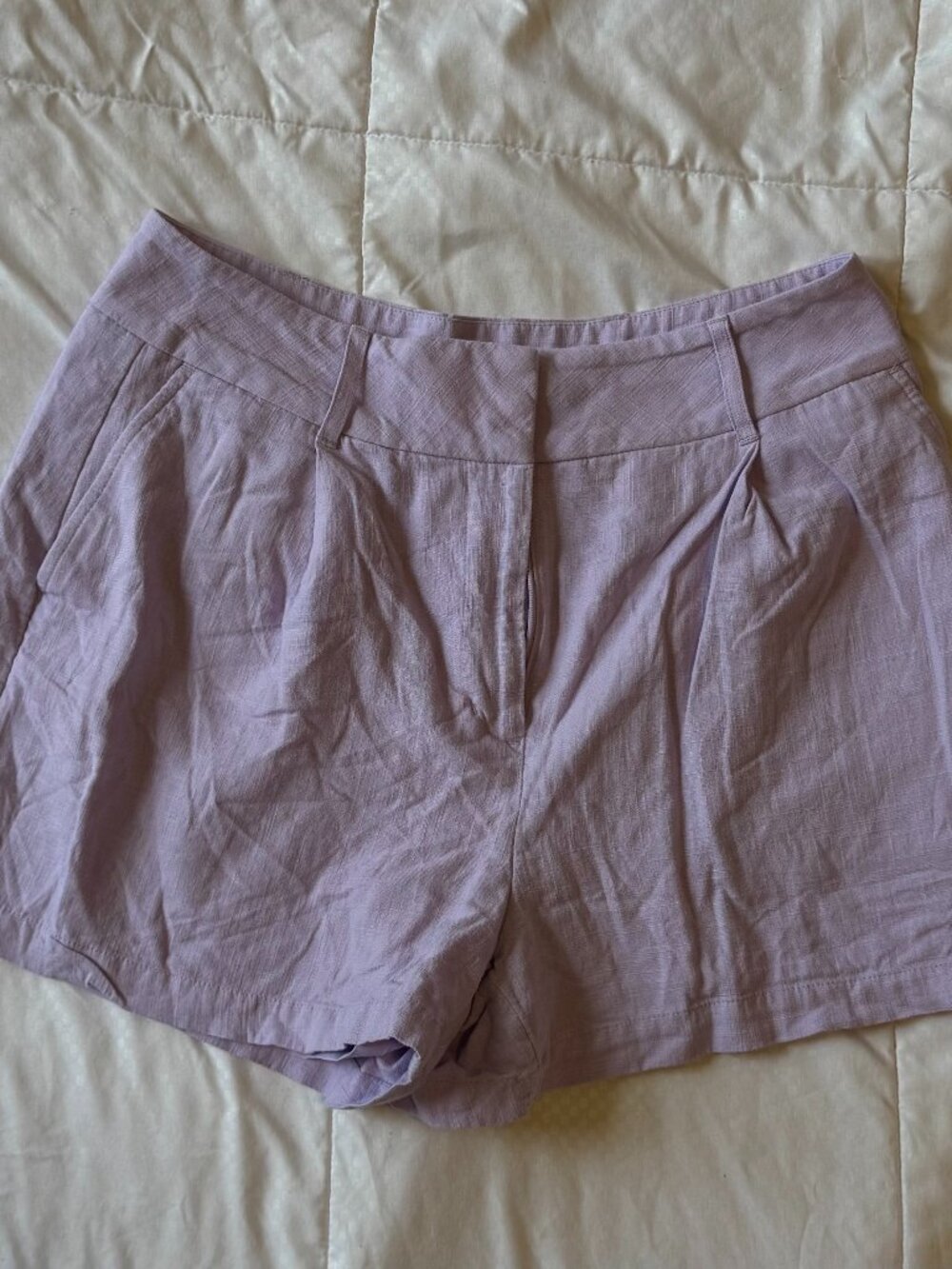 Express Linen Shortie Shorts